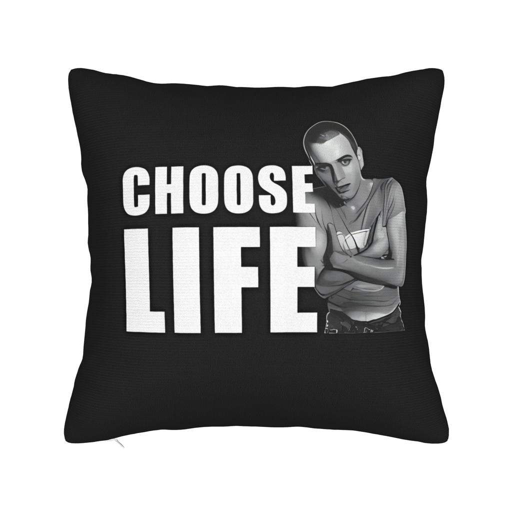 Movie Trainspotting Choose Life Pillow Case Cute Funny Pillow Cover Square Pillowcases For Living Room Sofa