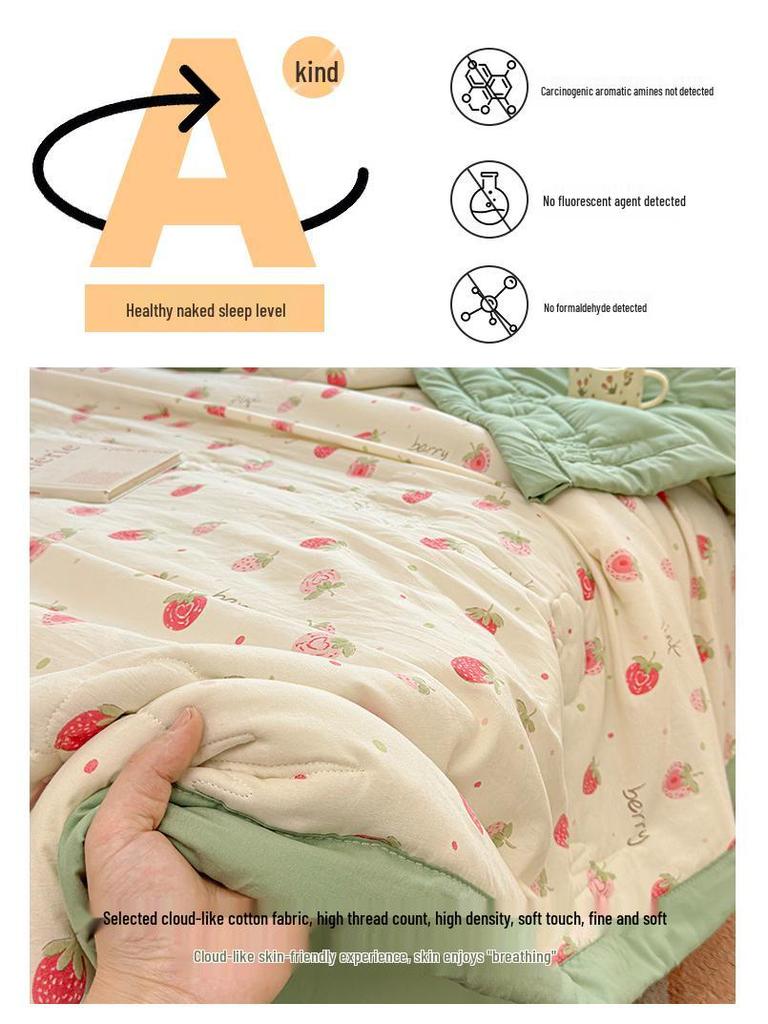 All-Season Machine Washable Children's Summer Quilt - Suitable for Air Conditioning and Home Use