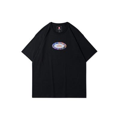 Li Ning Sports Série Basketball T-shirt Décontracté à Manches Courtes Homme Hauts Noir AHSR363-2