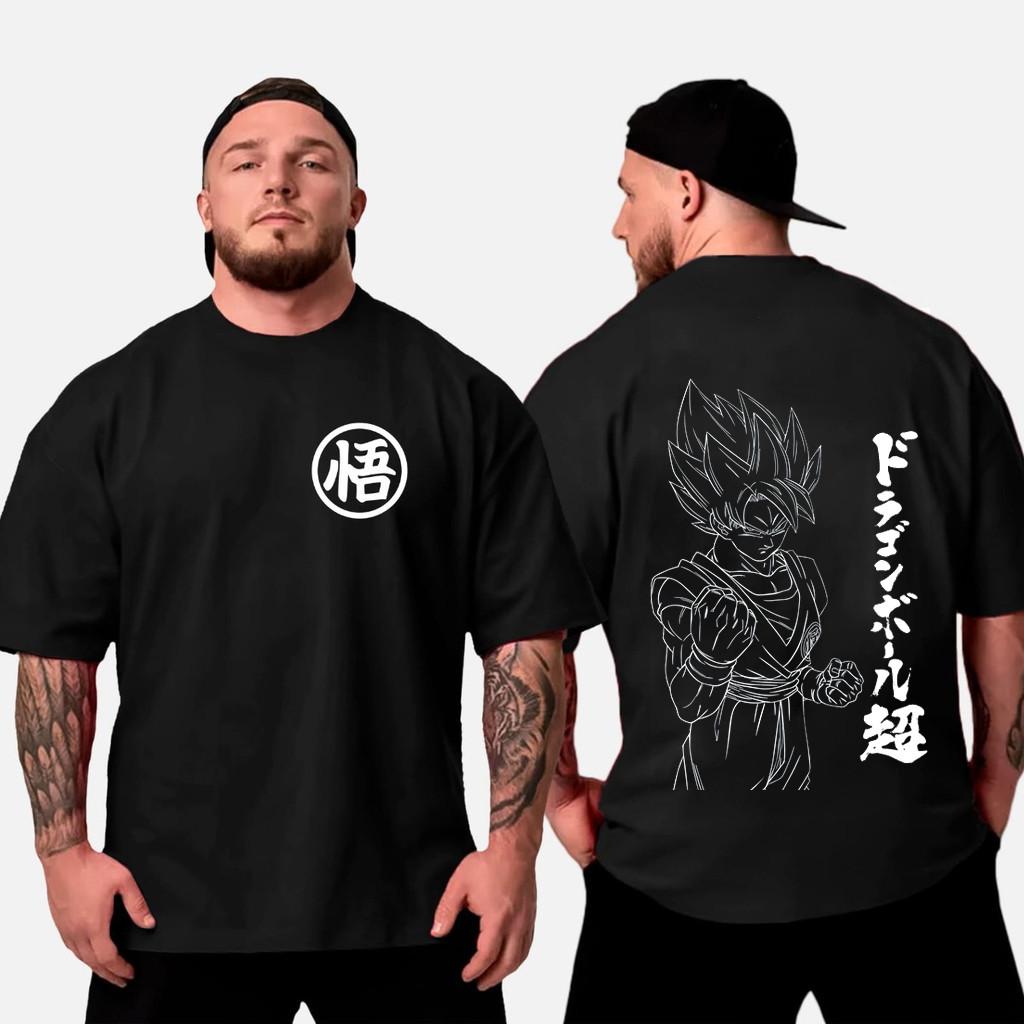 Japanese Animation Summer T-Shirt Casual Sports Wear Road Fitness Wear Comfortable Cotton Short Sleeve