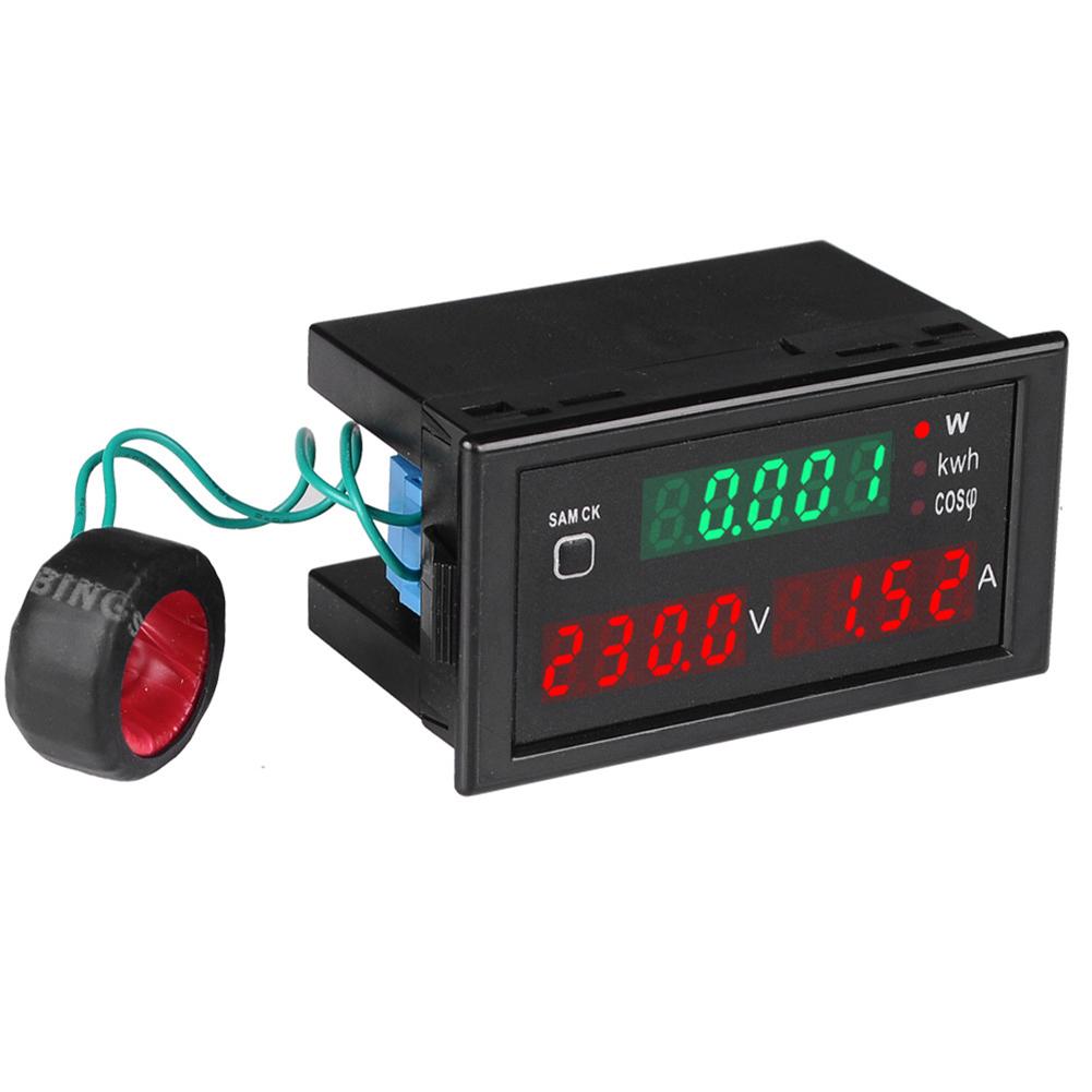 Multi Parameter Digital Panel Meter 80-300V 100A Voltmeter Ammeter Power Monitor with High Accuracy and Fast Update Speed
