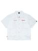 Jeimiweseuteu Muge Tiger Souvenir Open Collar Shirt (White)