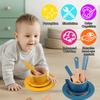 Pretend Play Wooden Kitchen Toys Set Toddler Educational Pretend Dish Toy Simulation Kitchen Toys Accessories for Kids Toddlers