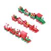 Christmas Train Toys Set Miniature Color Cartoon Christmas Train Model for Kids Boys Girls