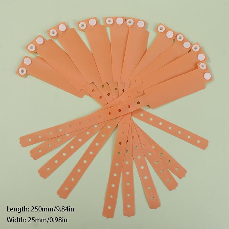 10Pcs Disposable Waterproof Plastic Wristband Handwritten Identity Information Disposable Single Use Wristband