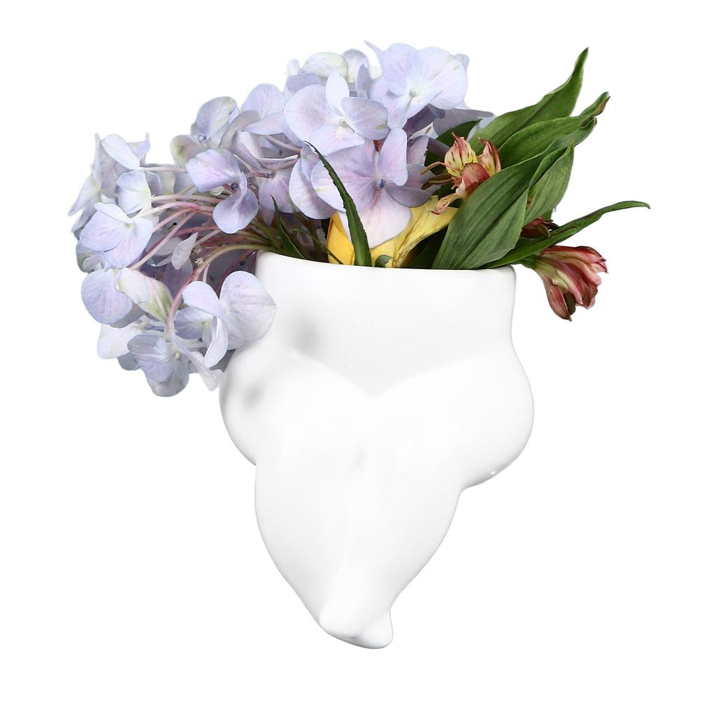 Fat Legs Body Shaped Vase Ceramic Body Vase for Modern Home Decor Living Room Desktop Dining Table