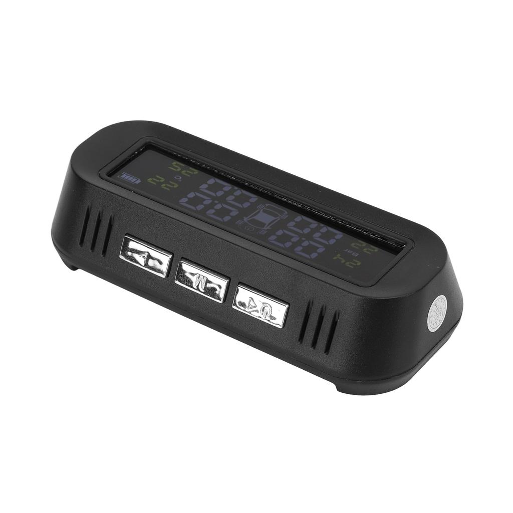Tire Pressure Monitoring System Solar External TPMS Sensor Tyre Pressure Temperature Alarm for Cars SUVs MPVs VANs