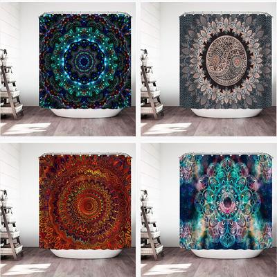 Bathroom Supplies Mandala Series Shower Curtain Bohemian Wind Waterproof Shower Curtain Bathroom Curtain Bathroom Curtain