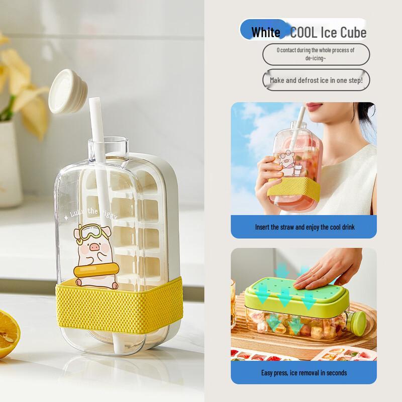 KAWASIMAYA x LuLu Pig Бутылка для воды Форма для кубиков льда с прессом
