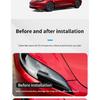 Scheinwerferschutzfolie für Tesla Model 3+ TPU Transparent Rauchschwarz Scheinwerferfolie Neues Model 3 Highland 2024 Autozubehör