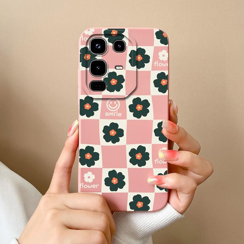 Cover Case For Infinix Note 50 Pro Plus 50S 50X Beautiful Plaid Pattern Soft Liquid Silicone High Quality Screen Protector For Infinix Anti Fall Shell