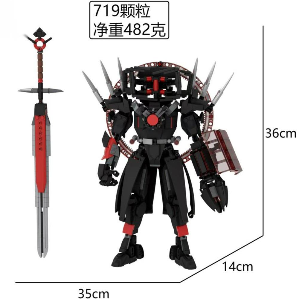 Set de Blocuri de Construcție Skibidi Toilet Skibidi Toilet Titans Speakerman Titans Cameraman Blocuri Skibidi Toilet Jucărie Tv Man Drill Man Gman