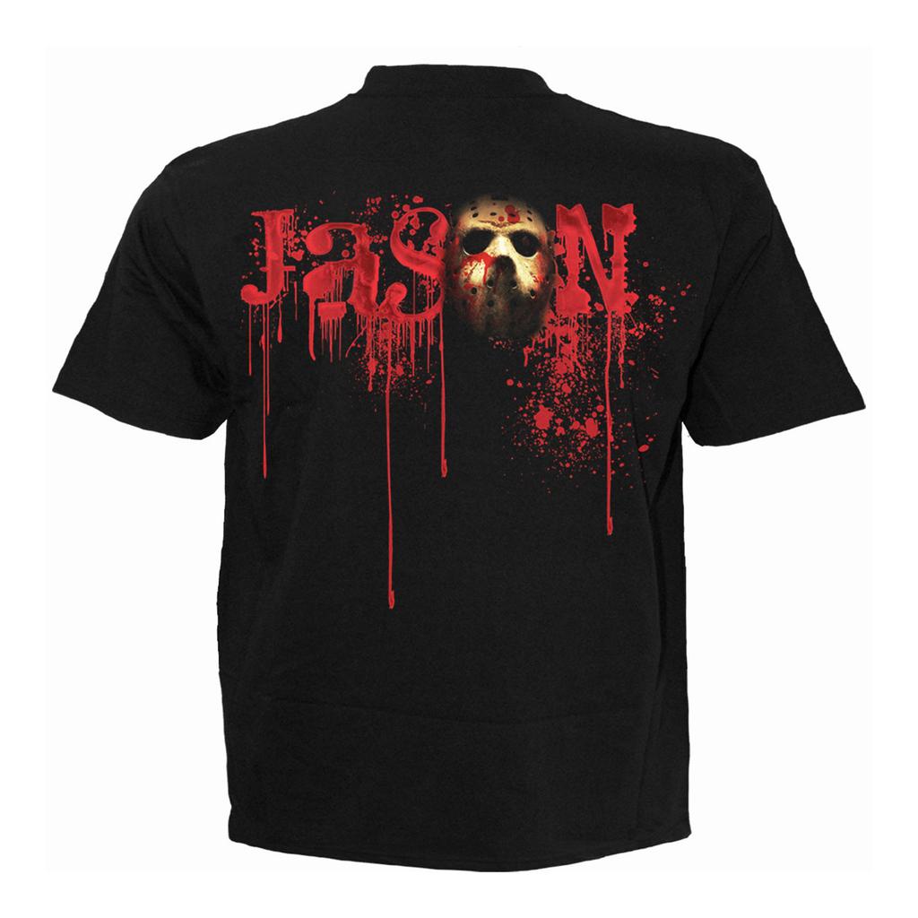Friday The 13th Unisex Adult Jason Lives Back Print T-Shirt