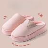 Waterproof Cotton Shoes for Large-sized Indoor Home Use with Fleece and Anti-slip Thick-soled Slippers