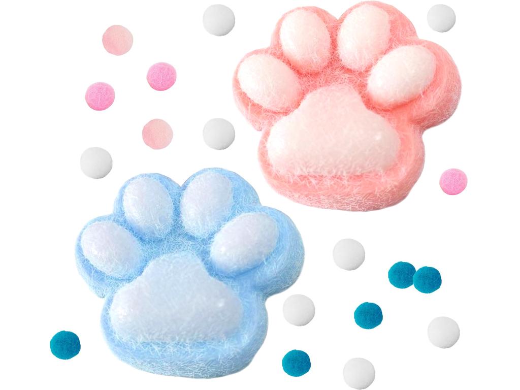 Large cat paw anti-stress squishy cat toy with hair squeeze MIX