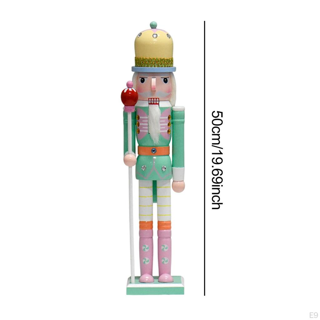 Wooden Nutcracker Ornament Christmas Decoration Collectible Gift Figurine Tabletop