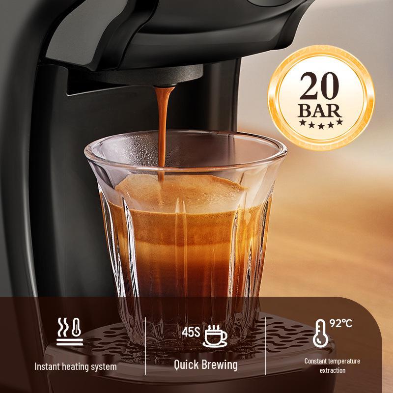 CAFELFFE Portable Capsule Coffee Machine for Home, Office, and Commercial Use