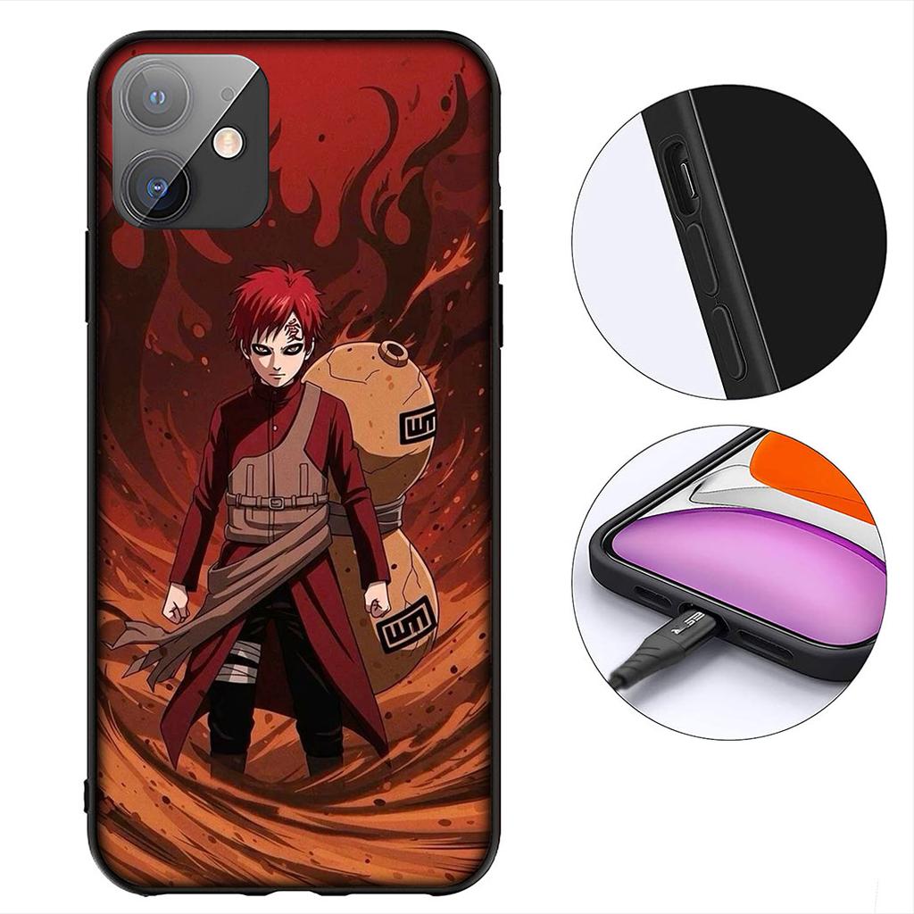 Cartoon Gaara Narutos Kakashi Hatake Cover for Apple iPhone 16 17 Air 14 15 Pro Max Plus 16+ 16E 14+ ProMax Coque Case