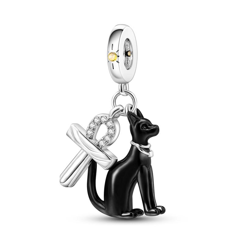 New 925 Silver Charms Beads Pendant Devil's Eye Blue Zircon Charms For Original Bracelet Charms DIY Jewelry Gift