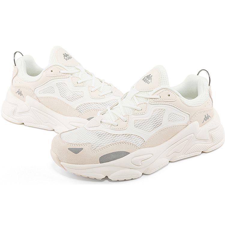 Kappa Fabric Synthetic Leather Two-Layer Cowhide Retro Sports Shock Absorption Non-Slip Wear-Resistant Low-Top Dad Shoes Unisex sneakers K0DX5MC61-012