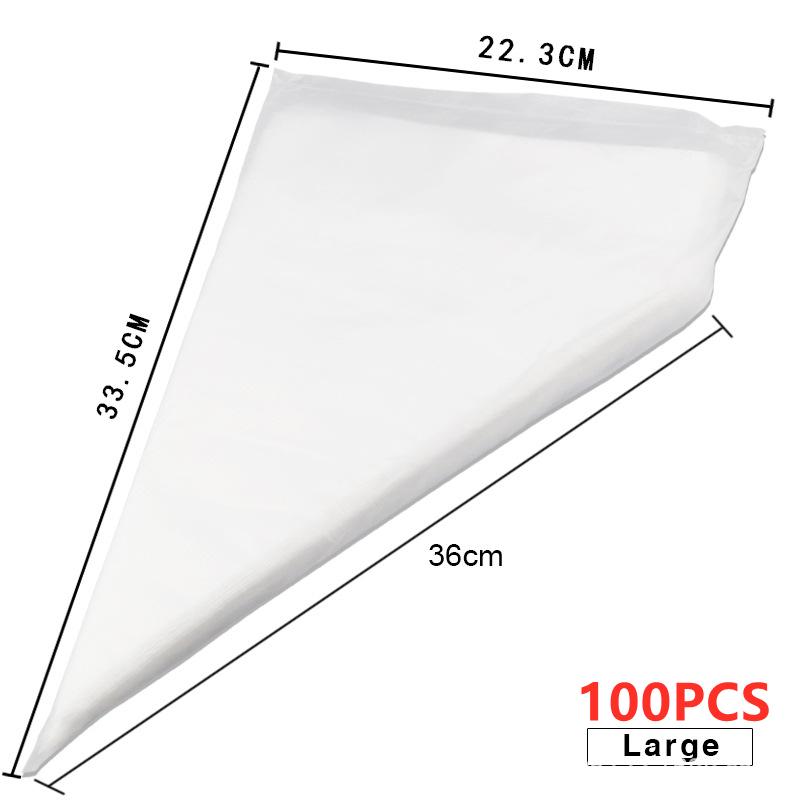 Tek kullanımlık sıkma torbaları pasta için şekerleme ağzı Fondan Kek Kreması Pastalar Pastalar Pişirme Araçları Süslemek İçin Poşet