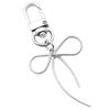 Trendy Bowknot Shape Key Rings Pendant Butterfly Knot Beads Keychain Accessories