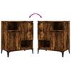 Sideboards 3 pcs Smoked Oak 60 x 35 x 70 cm Particleboard