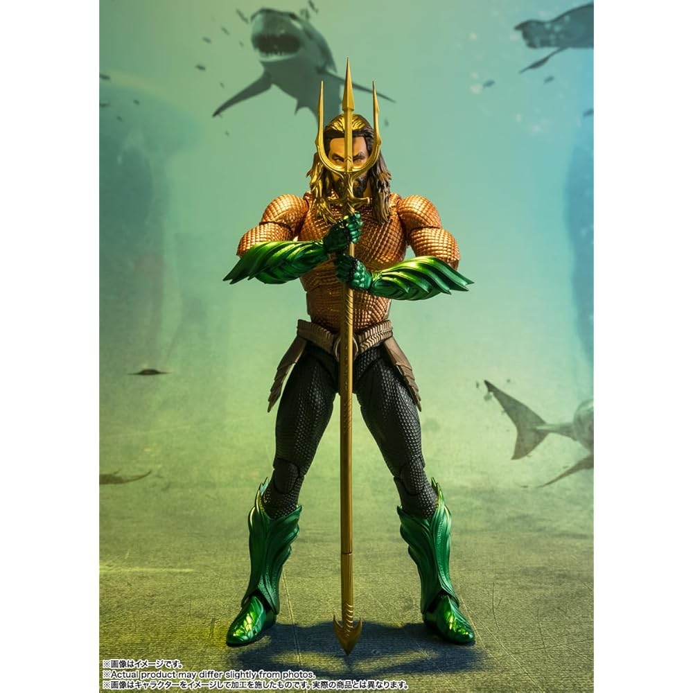 TAMASHII NATIONS S.H. Figuarts Aquaman Action Figure 160mm ABS PVC Painted Movable Collectible