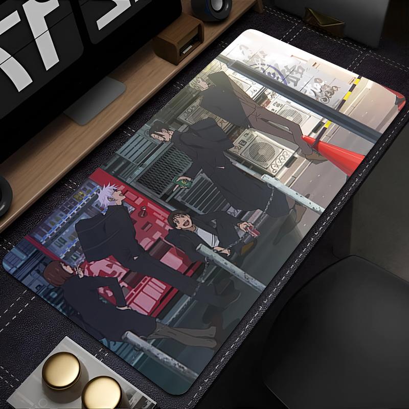 Mouse Pad Extended Gaming Jujutsu Kaisen Mousepad With Stitched Edges Desk Mat NonSlip Base Computer Keyboard Pad For Laptop