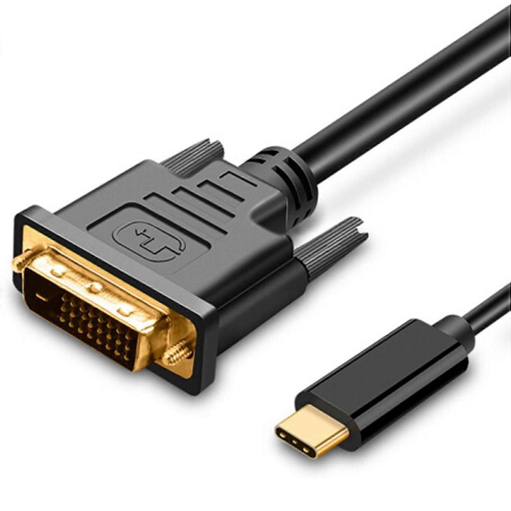 Usb Type C To Dvi Cable Usb Type C To Dvi 24+1 Adapter 4k 30hz (6ft/1.8m) For 3 For 2017/2016 Pro-hy