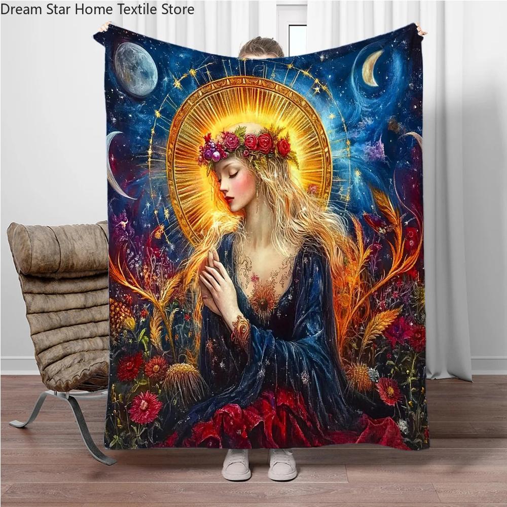 12 Constellation Blanket Flannel Children Warm Soft Blankets for Sofa Bed Cover Blanket Suitable for Birthday Souvenir Gifts