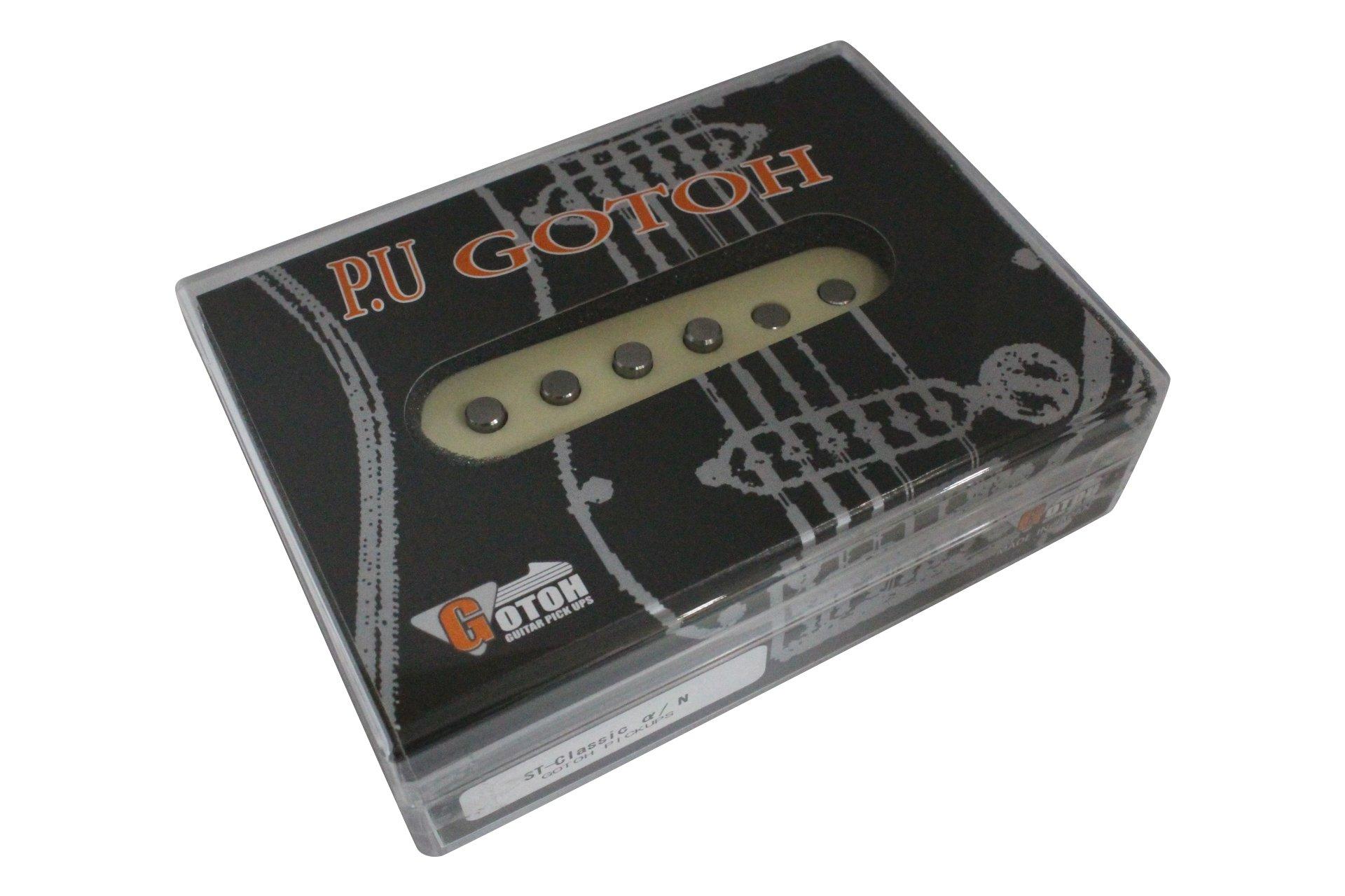 

Stratocaster Pickup Alpha Ivory Cover Made in Japan Front [GOTOH PICKUPS] ST-Classic GTPU-ST-CLA-IVY-N слоновая кость