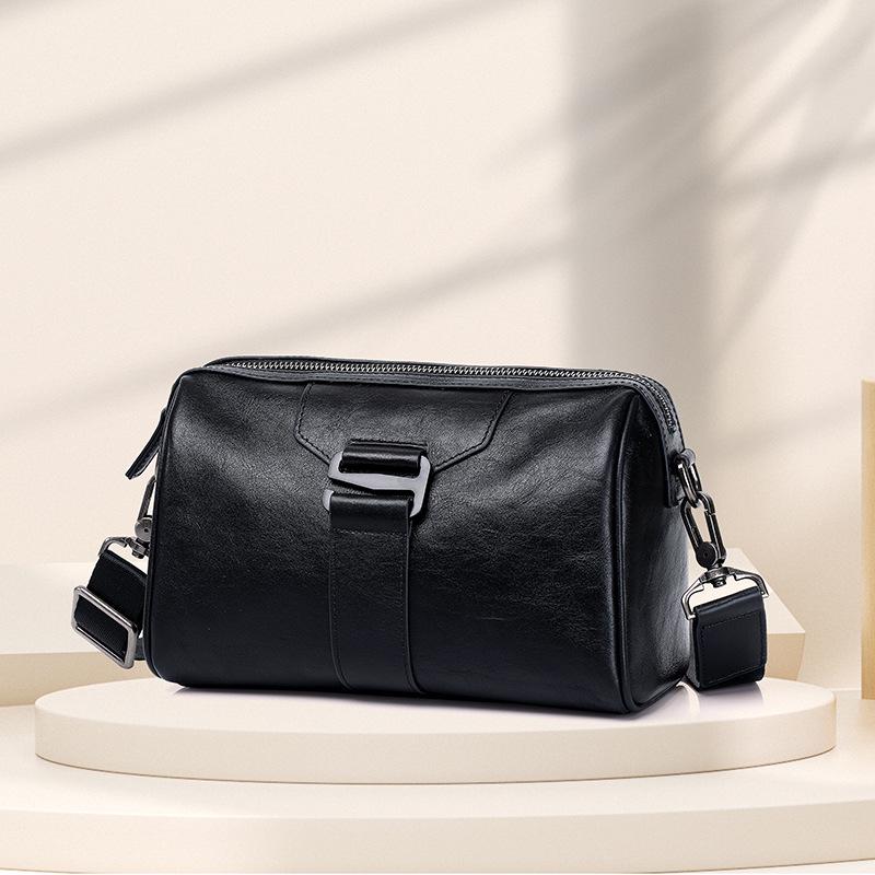 

Мужская кожаная деловая повседневная сумка-мессенджер через плечо