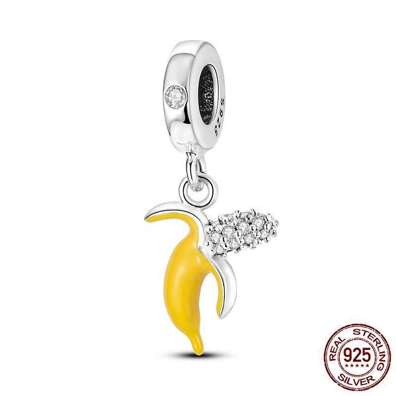 Prata 925 Pingentes Livro de Café Pulseira Charms para Mulheres Joias DIY Contas de Festa Finos Presentes Acessórios