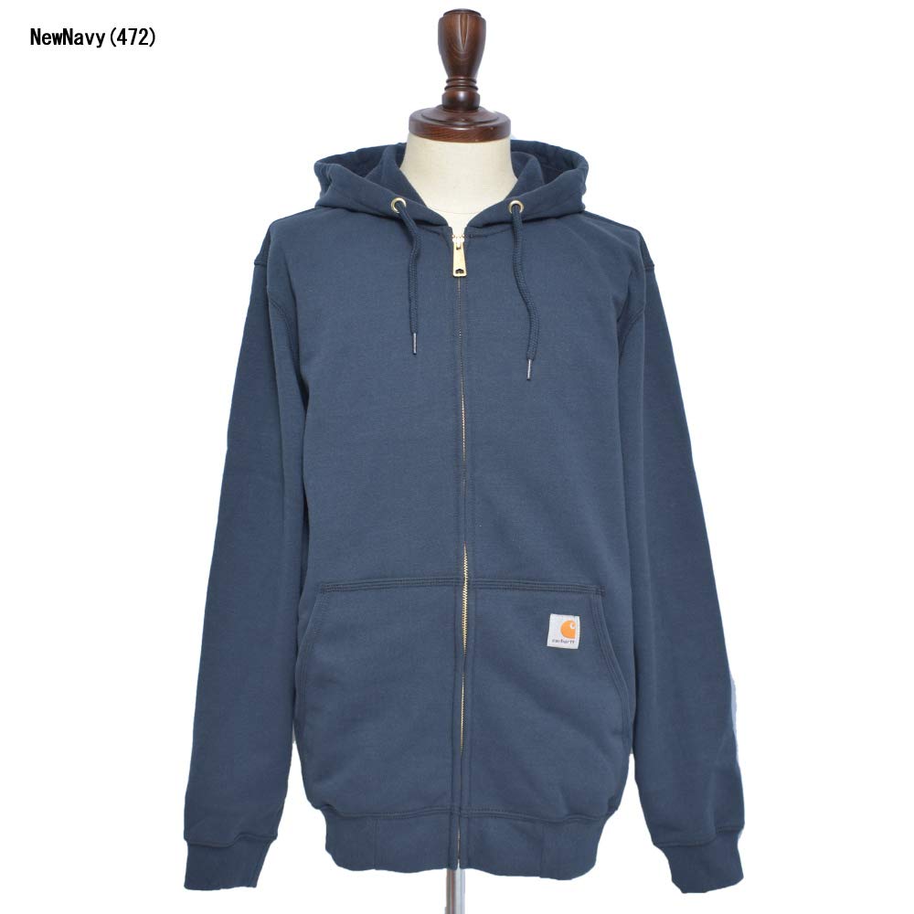 Carhartt Midweight Hooded Zip Front Size S Men's Sweatshirt, Fleece-Lined, K122, Black, [Used]