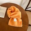 2025 Winter Korean Wool Solid Color Blue Scarf - Blogger Style