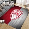 Olympiacos F.C. Flanellmuster Quadratischer Teppich, Läufer, Teppich für Wohnzimmer Schlafzimmer Sofa Spielzimmer Dekoration, Rutschfeste Fußmatte