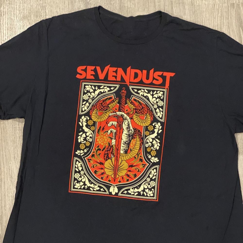 Vintage Sevendust Band with Sword T-shirt Classic S-5XL SG089 Unisex T-Shirt