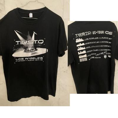 Vintage 2005 DJ Tiesto US Tour T-Shirt Cinder Block Limitierte Auflage Unisex T-Shirt