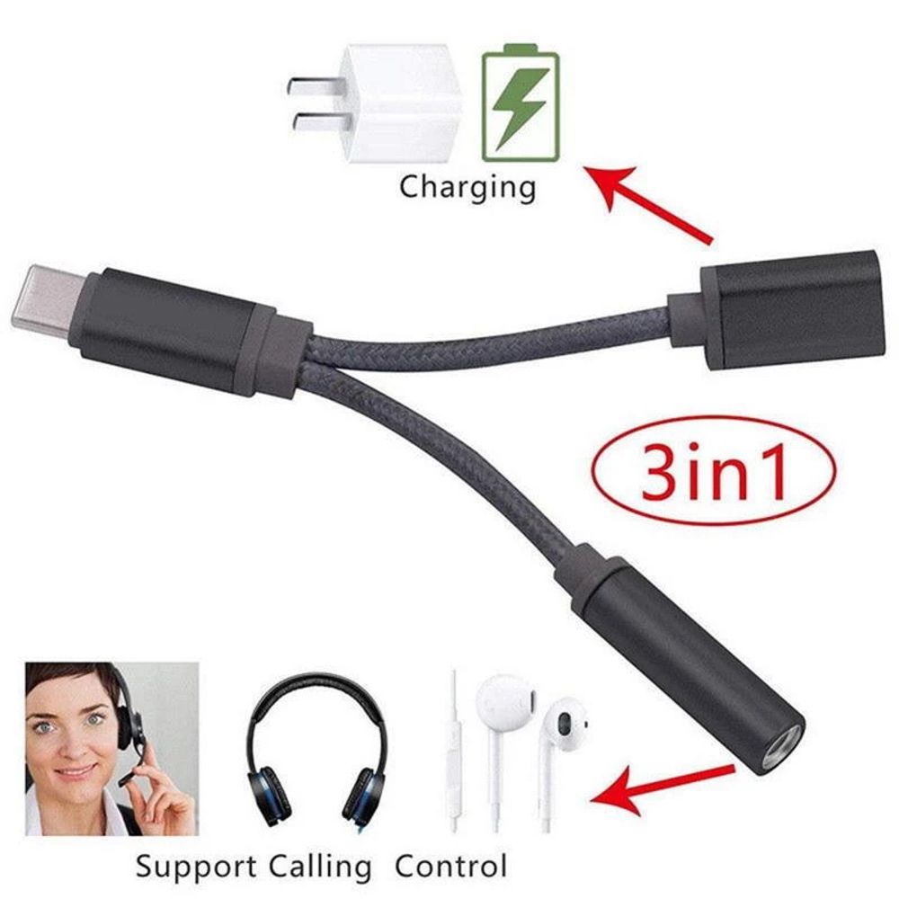 C to 3.5mm 3.5mm Jack Type-C To 3.5mm Connector Usb C Cable Audio Cables Type C To 3.5 mm Adapter