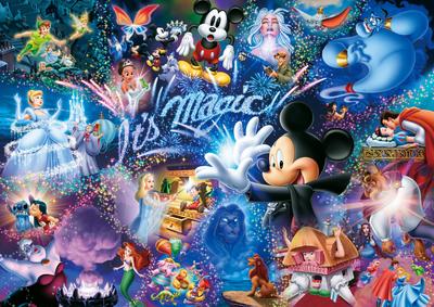 Tenyo In Smallest Jigsaw Puzzle Disney X with and Service Card (Tenyo) [Made Japan] 1000-Piece World's It's Magic! (29.7 42cm) DW-1000-414 Glue,