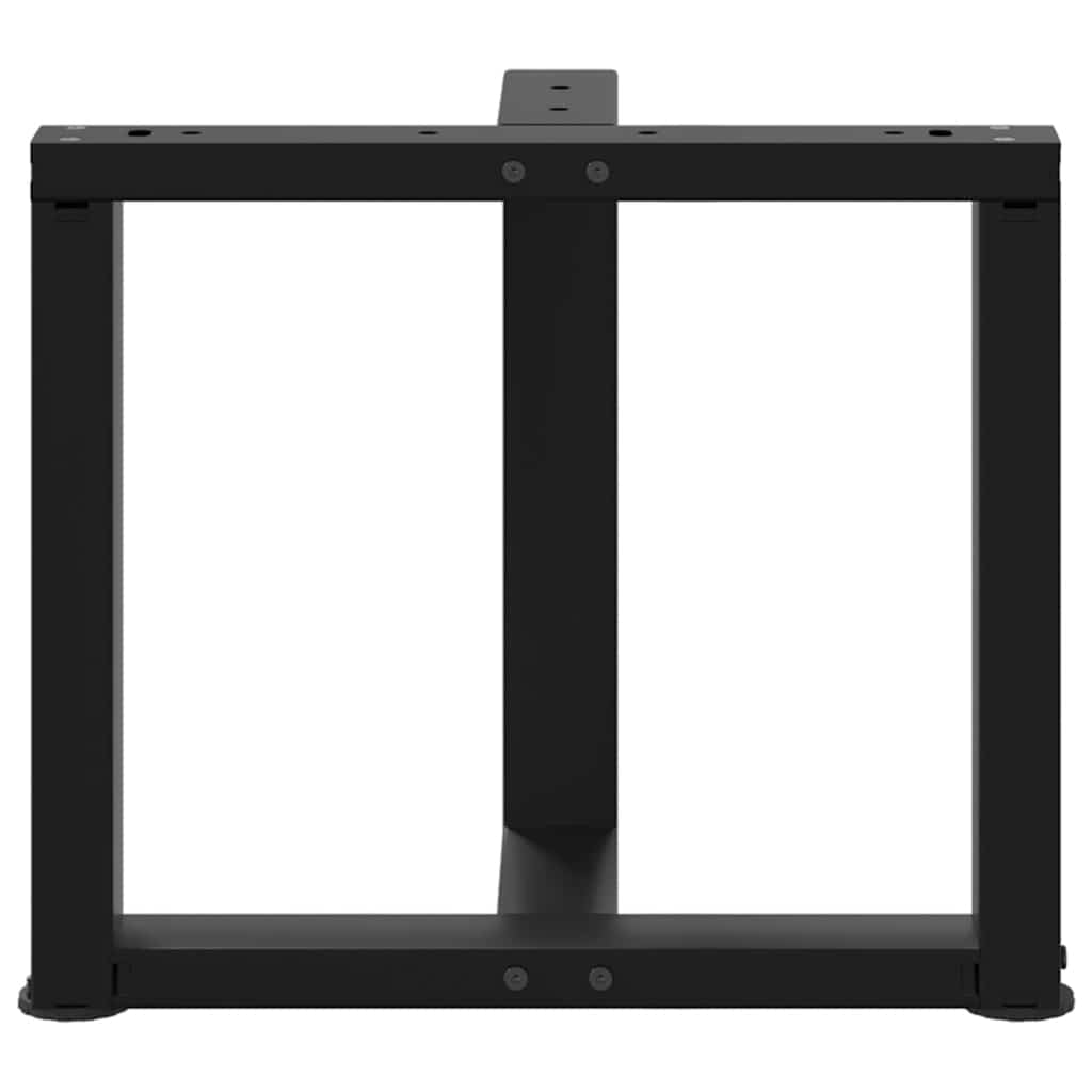 Vidaxl Nogi Do Stolika Kawowego, 2 Pcs., Czarne, 50X25X(42-43)Cm, Stal