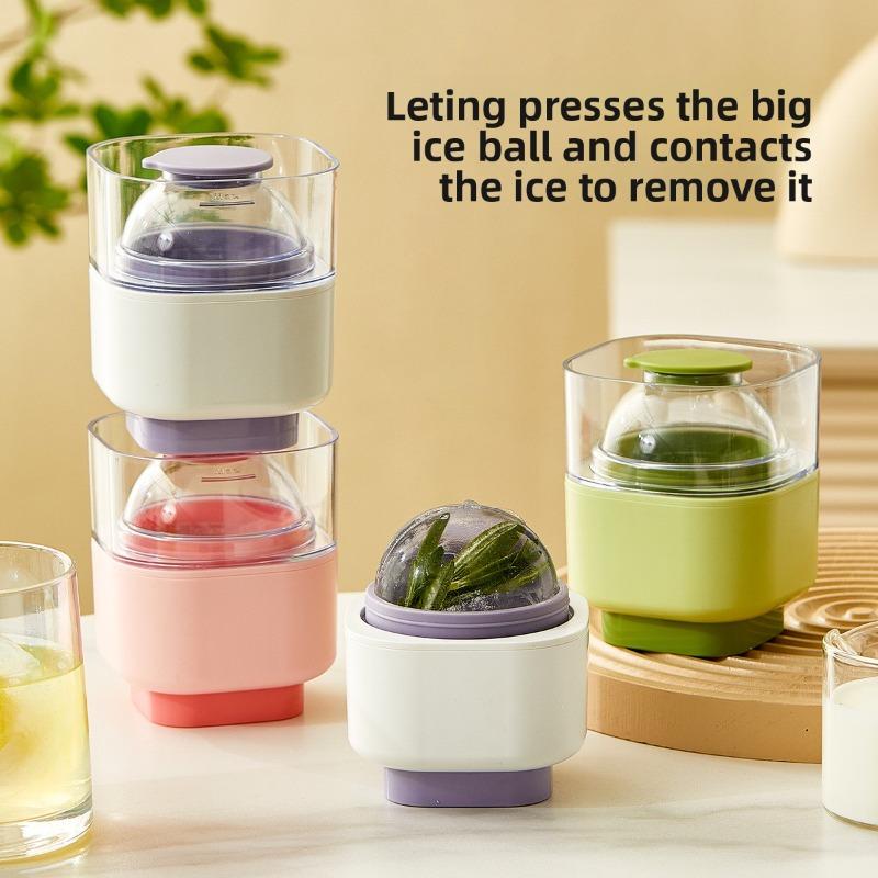 Domowa Uszczelniona Forma na Duże Kule Lodu, Klasa Spożywcza, Szybko Zamrażająca Okrągła Forma na Zamrożone Bloki Lodu do Whisky, Wytwornica Lodu