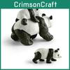 Lifelike Pvc Panda With Baby Cub Realistic Forest Animal Model For Collectors