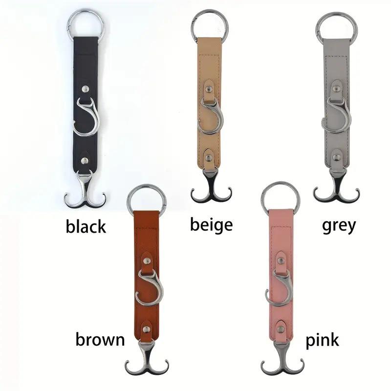 Introducing the "Multi-Functional Leather Car Seat Hook" - easy installation, adjustable, and perfect for organizing your vehicle.