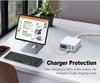 6-Port USB Fast Charger with Digital Display for Phones, Tablets, and Laptops