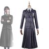 Halloween Wednesday Addams Role Playing Adult School Uniform Costume Set For Themed Parties