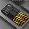 2D Phone Case with Sawtooth Pattern for iPhone 17 16 15 14 13 12 11 X XR XS Max Pro 8 Plus - Glass Protective Cover