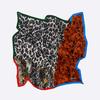 BIMBA Y LOLA Brown Animal Print Patchwork Scarf B256AIF002RDF