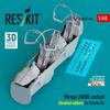 Reskit Mirage 2000D Cockpit with 3D Instrument Panel and Console Plastic Model Kit Parts 1/48 (for Kinetic) RSKU48-0461 (Airplane)